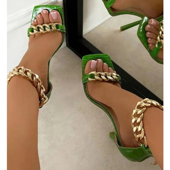 High heel open toe sandals - Picture 4 of 4